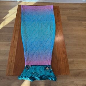 Mermaid Sequined Tail Blanket/Sleeping Bag Pink/Teal/Purple
